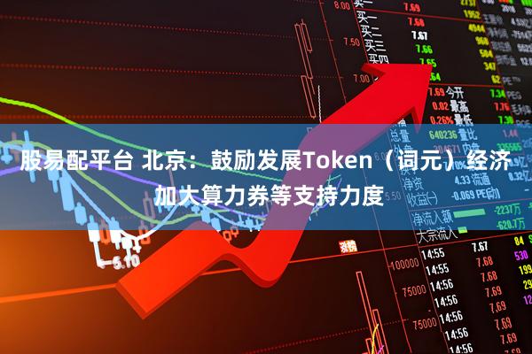 股易配平台 北京：鼓励发展Token（词元）经济 加大算力券等支持力度